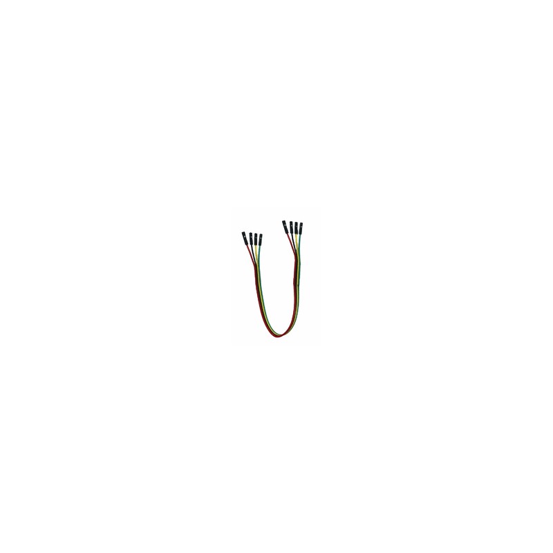 Dupont Single Pin, 4 wire, F-F Cable - 2 pack