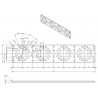 192mm x 40mm Flat Bracket (2 pack)76063-2