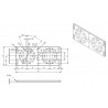 96mm x 40mm Flat Bracket (2 pack)