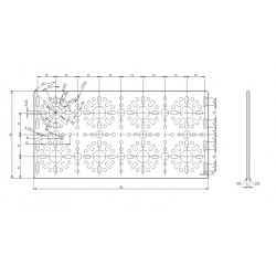 192mm x 96mm Flat Bracket (2 pack)