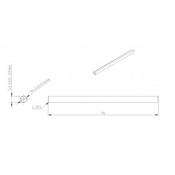 6mm x 96mm D-Shaft (6 pack)