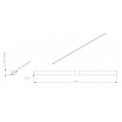 6mm x 432mm D-Shaft (2 pack)