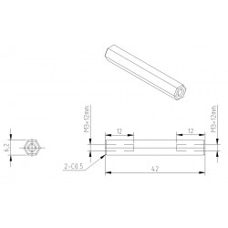 42mm Standoff (12 pack)