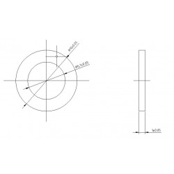 Shaft Spacer Plastic 6mm ID x 10mm OD x 1mm L (24 pack)