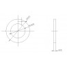 Shaft Spacer Plastic 6mm ID x 10mm OD x 1mm L (24 pack)