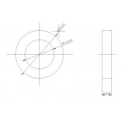 Shaft Spacer Plastic 6mm ID x 10mm OD x 2mm L (24 pack)