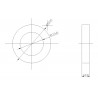 Shaft Spacer Plastic 6mm ID x 10mm OD x 2mm L (24 pack)