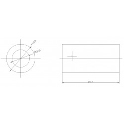 Shaft Spacer Plastic 6mm ID x 10mm OD x 20mm L (6 pack)