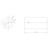 Shaft Spacer Plastic 6mm ID x 10mm OD x 20mm L (6 pack)