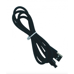 USB Cable, Type A to Micro-B, Black, 1M