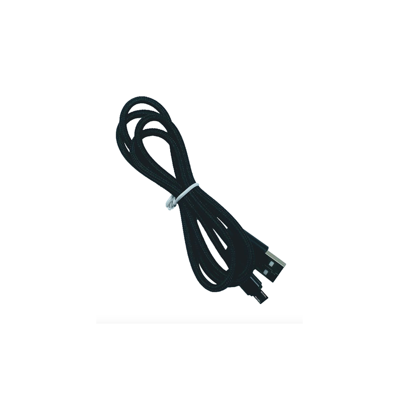 USB Cable, Type A to Micro-B, Black, 1M