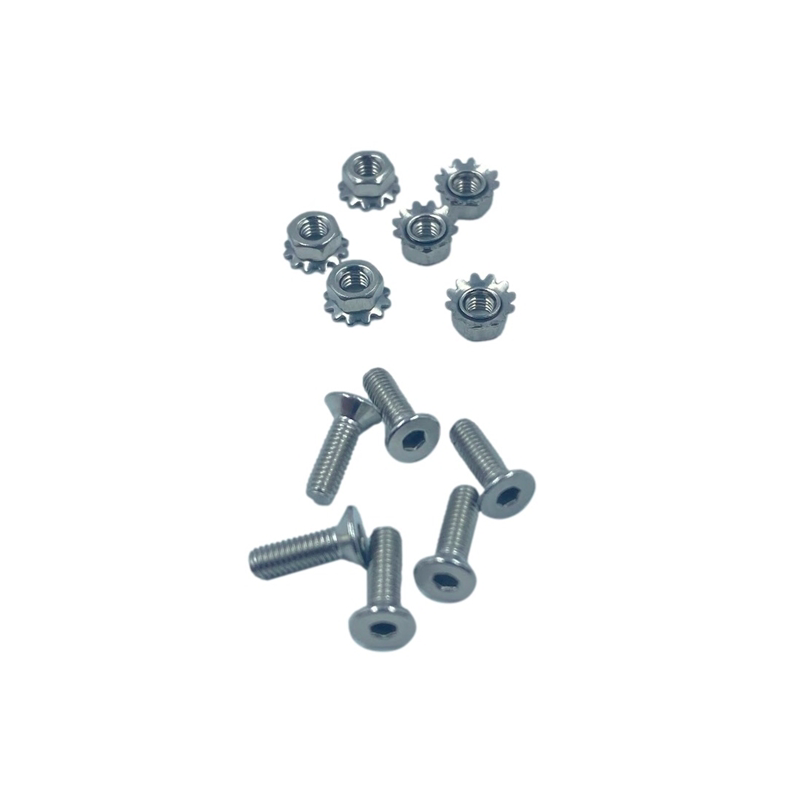 M3 x 10mm Low Profile Screw with Kep Nut (6 pack)