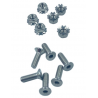 M3 x 10mm Low Profile Screw with Kep Nut (6 pack)