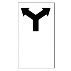 Only Left or Right Turn Sign