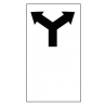 Only Left or Right Turn Sign