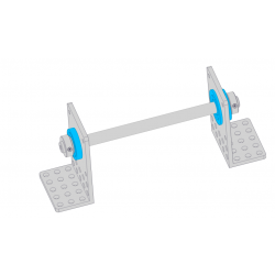 WSR Flange Bearing 6mm(ID)x 22mm(OD) - 2 pack